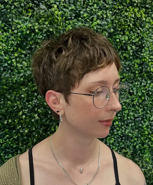 Classic Textured Pixie for Fine Hair