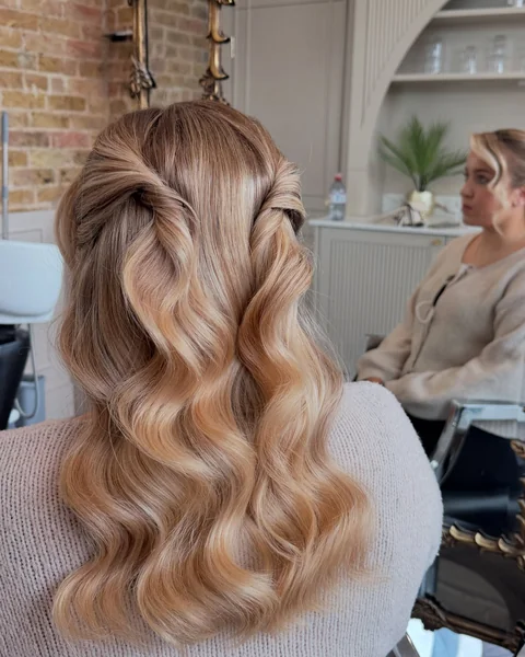 Half-Up Smooth Beach Waves