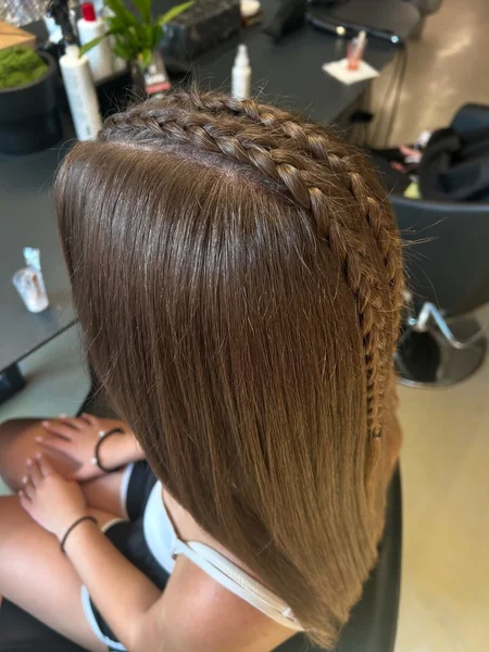 Simple Half Braided Hairstyle
