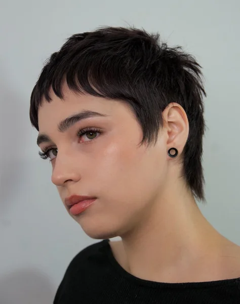 Edgy Choppy Pixie-Mullet