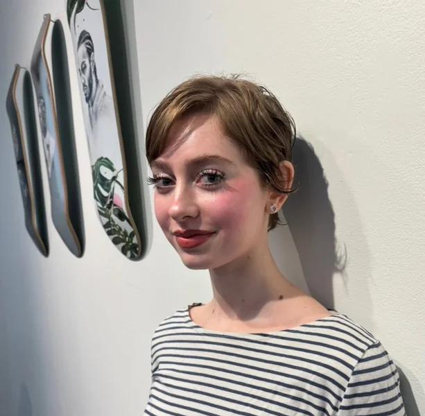 Side-Swept Casual Pixie