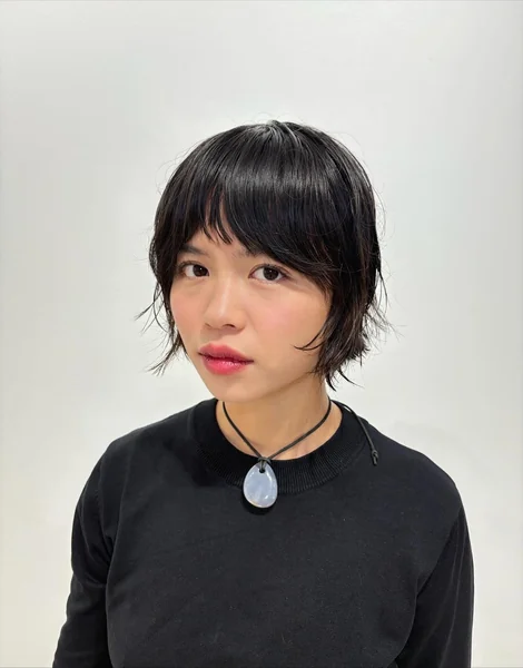 Pixie Bob with Blunt Bangs