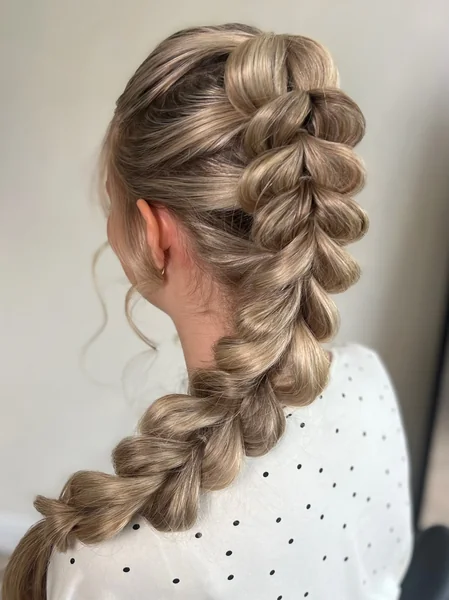Textured Bubble Mohawk Ponytail