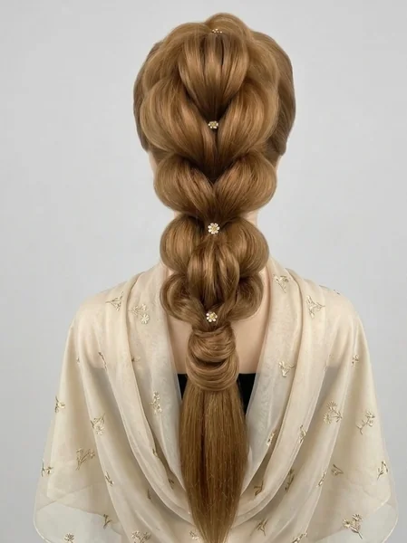 Elegant Bubble Braid for Weddings