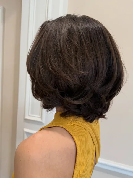 Feathered Shaggy Bob for Fine Hair