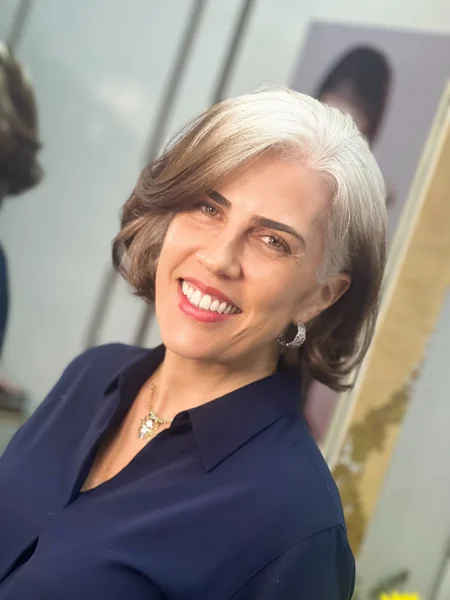 Rounded Layers with Silver Ombre