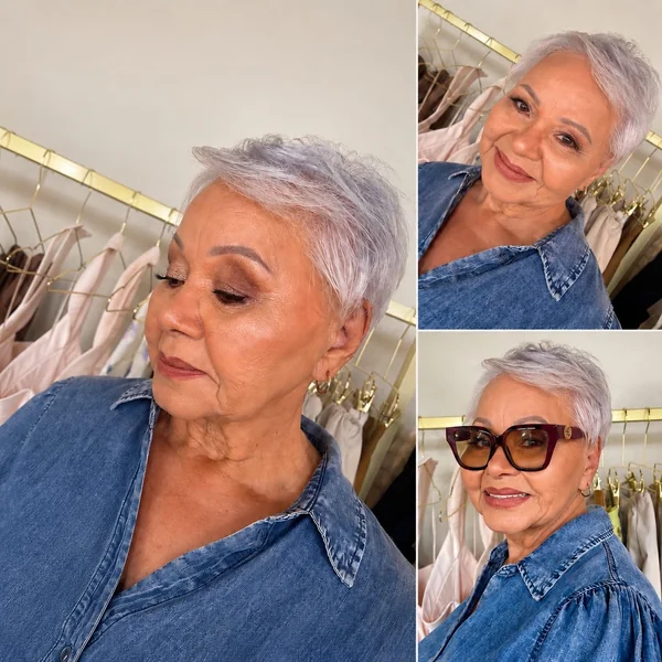 Textured Pixie, Multiple Angles