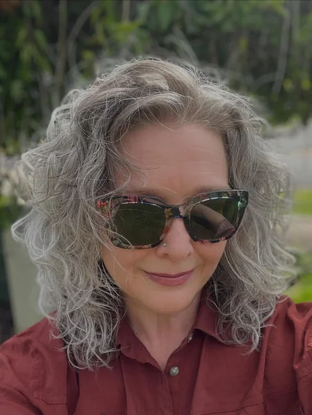 Curly Gray Hair With Natural Texture