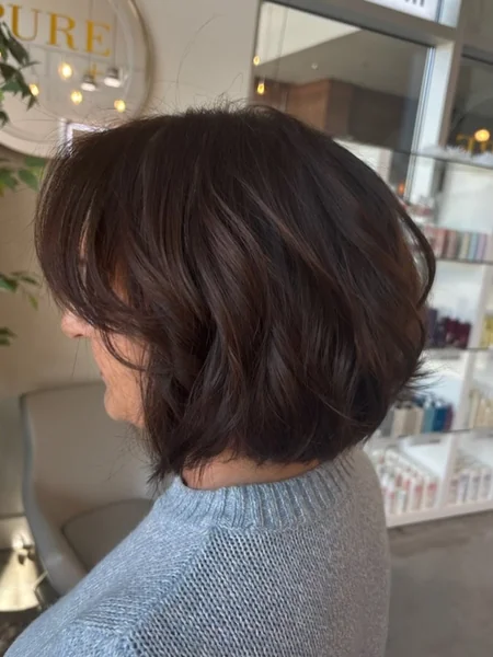 Short Choppy Layered Bob