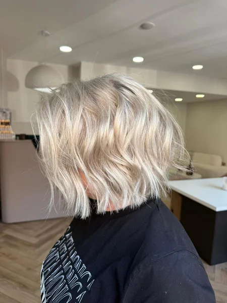 Tousled Blonde Bob
