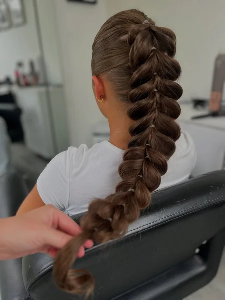 Step-by-Step Bubble Braid Styling