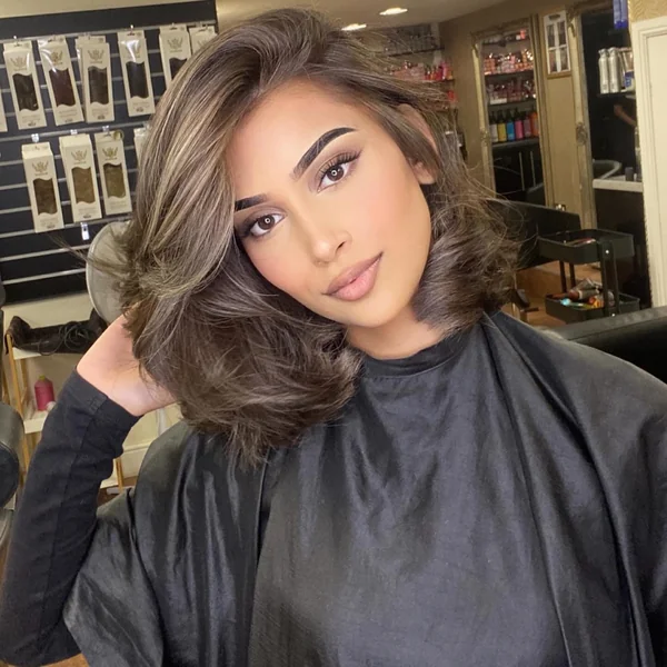 Textured Wavy Bob for Fine Hair