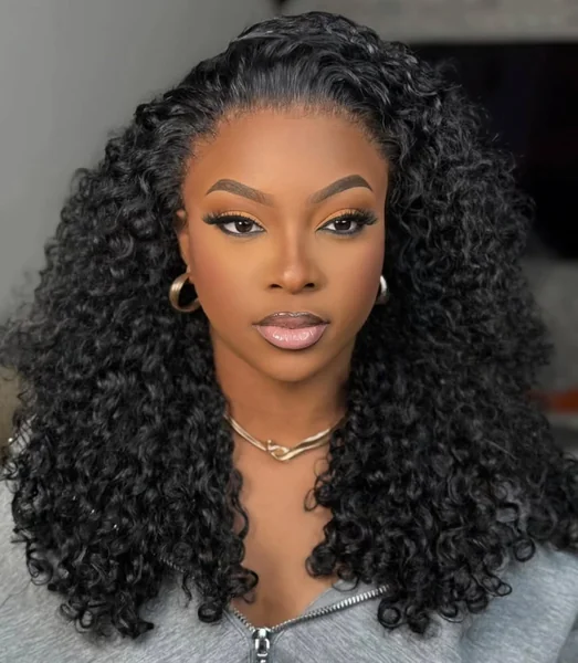Curly Closure Wig Hairstyle