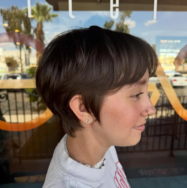 Long Side-Swept Pixie with Fringe