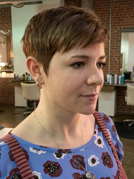 Classic Tapered Pixie for Fine Hair