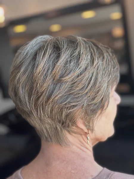Short Stacked Layered Bob with Texture