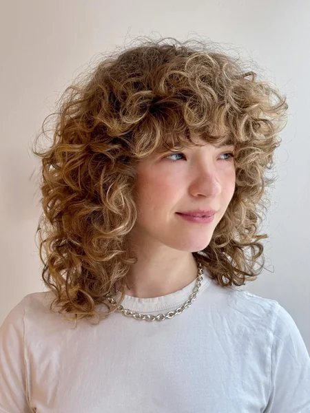 Curly Shag Haircut Medium Length