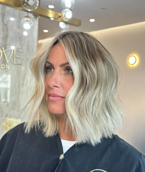 Balayage Long Wavy Bob