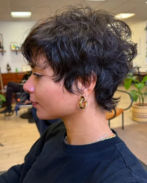 Messy Tousled Pixie for Fine Hair