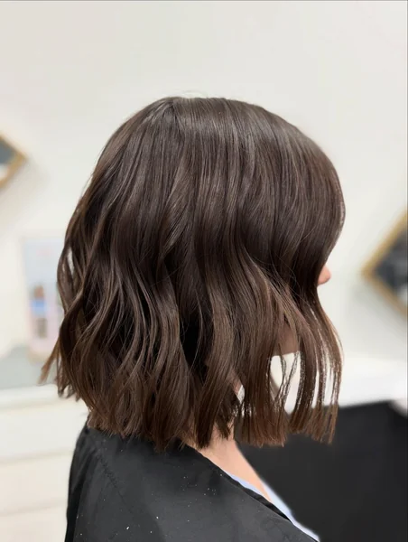 Wavy Layered Long Bob