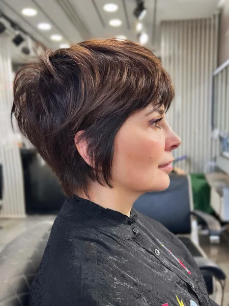Long Inverted Pixie with Volume