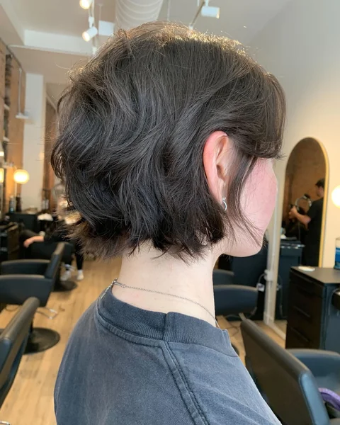 Short Shaggy Layered Bob