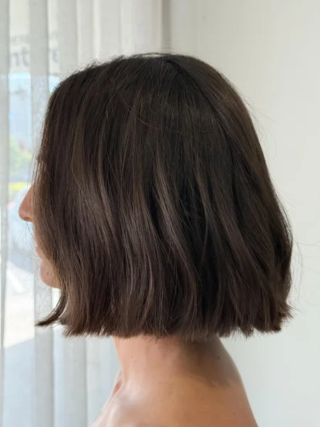 Blunt Long Bob for Thick Hair