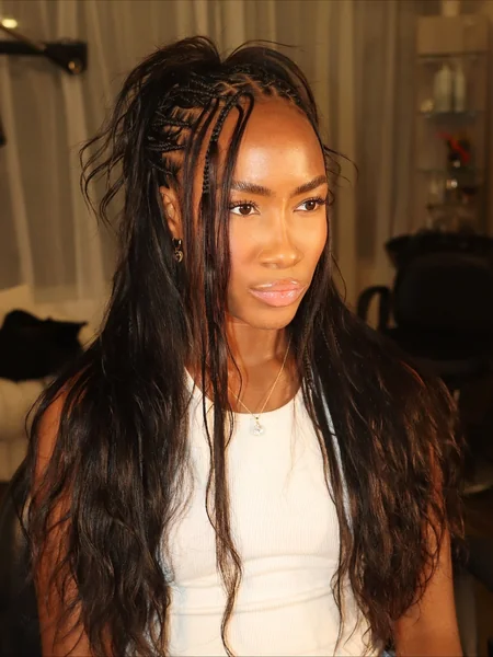 Front Half Braided Hairstyle