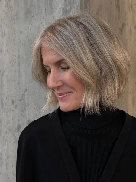 Short Blunt Bob with Side Part