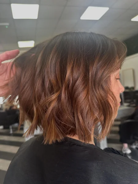 Copper Wavy Stacked Bob