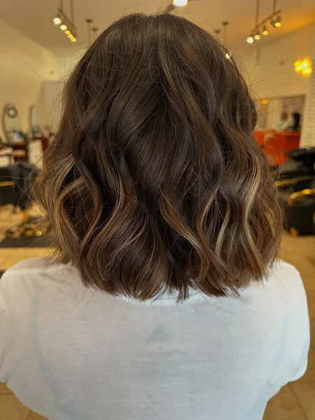 Wavy Shoulder-Length Bob