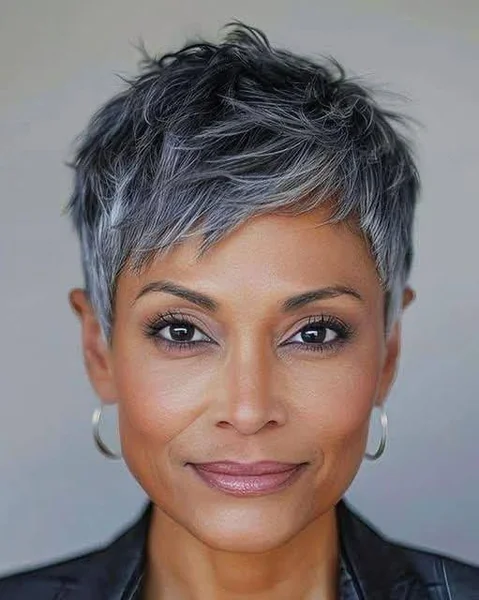 Gray Pixie for Black Women