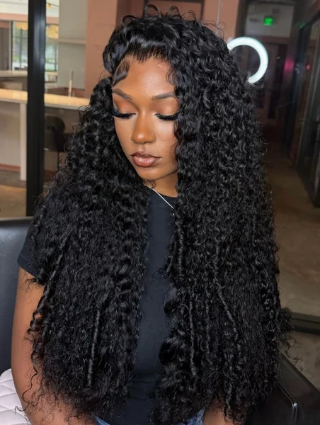Black Curly Wig Hairstyle