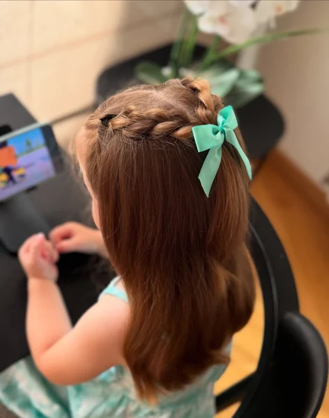 Half-Up Braid for School