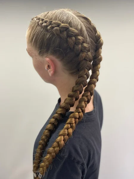 Side Dutch Braids, Clean Look