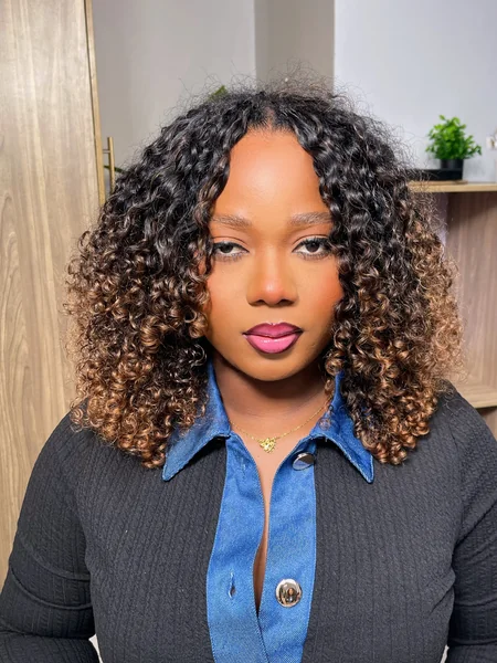 Curly Crochet Hairstyle for Black Women