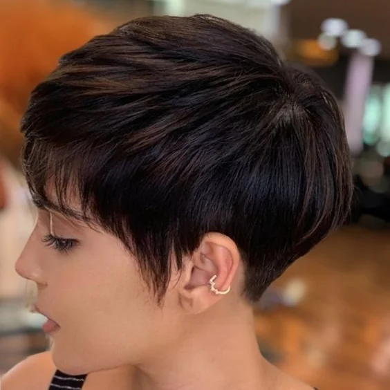 Sleek Pixie Back View