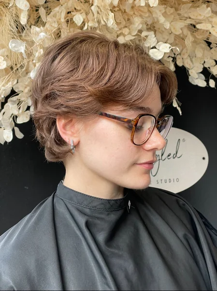 Wavy Textured Pixie for Fine Hair