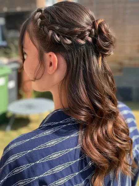 Boho Half Up Braided Hairstyle
