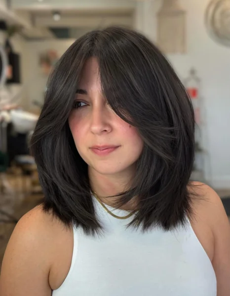 Long Layered Shag Bob