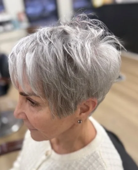 Piecey Gray Pixie