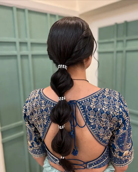 Pearl-Accented Bubble Braid