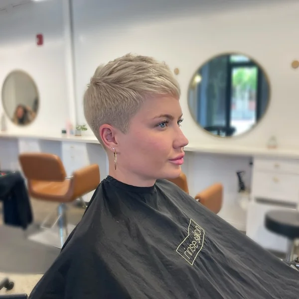 Short Blonde Pixie for Fine Hair
