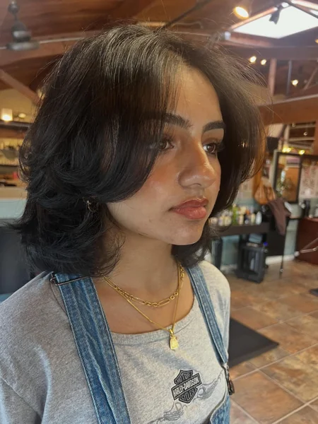 Shaggy Choppy Bob for Fine Hair