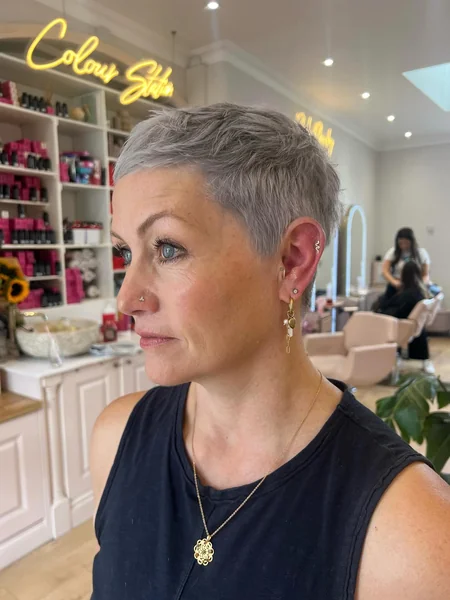 Pixie with Clipper Undercut Sides