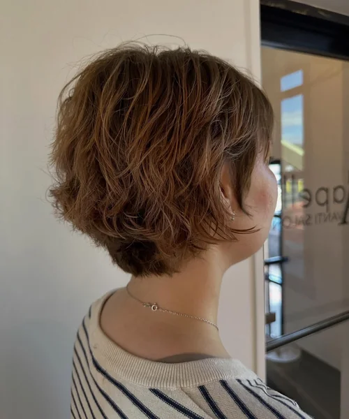 Curly Textured Pixie Bob