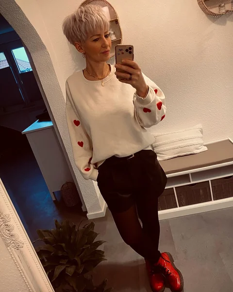 Cute Blonde Pixie with Soft Fringe