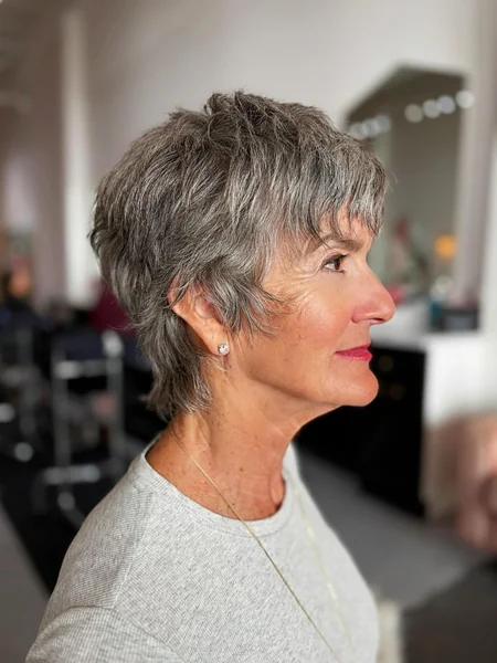 Layered Pixie with Soft Fringe