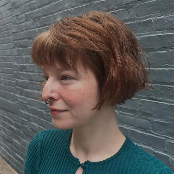 Curly French Bob Haircut