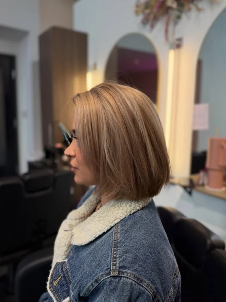 Sleek Medium Bob for Thick Hair